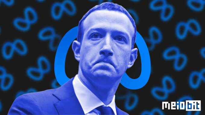 Mark Zuckerberg tentou forçar pagamentos a usuários de suas redes na UE, caso estes não quisessem ter dados coletados. Não colou (Crédito: Ronaldo Gogoni/Meio Bit) / meta