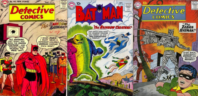 O Batman foi um dos que mais sofreu com histórias bobas durante a Era de Prata (Crédito: Reprodução/DC Comics/Warner Bros.) / hqs