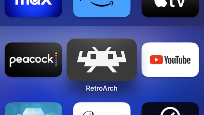 RetroArch, agora na sua caixinha Apple TV (Crédito: Reprodução/Apple)