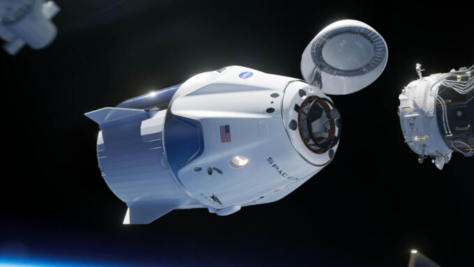 Cápsula Crew Dragon poderia dar um "empurrãozinho" no Hubble (Crédito: Divulgação/NASA)