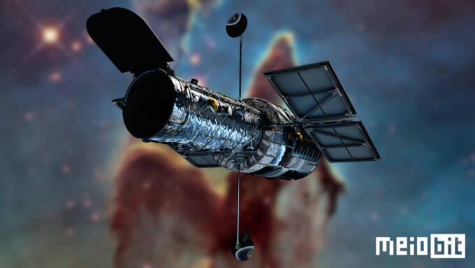 Hubble deve demorar a cair de volta na Terra, mas agora isso é inevitável (Crédito: Ronaldo Gogoni/Meio Bit)