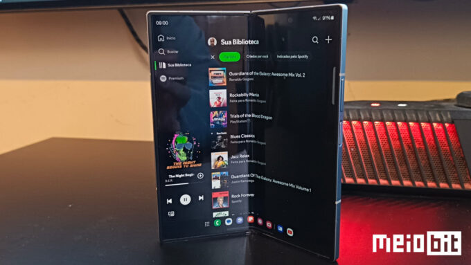 Galaxy Z Fold 6 (Crédito: Ronaldo Gogoni/Meio Bit)