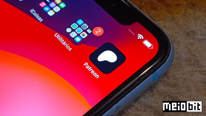 App do Patreon no iPhone (Crédito: Ronaldo Gogoni/Meio Bit)