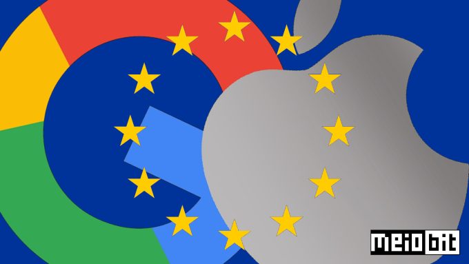 UE continua apertando o cerco contra Google e Apple (Crédito: Ronaldo Gogoni/Meio Bit)