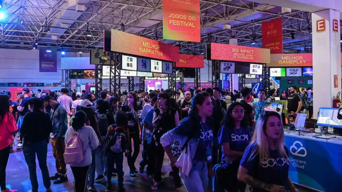 Eventos como o BIG Festival (hoje incorporado à Gamescom Latam) mostram que desenvolvedores brasileiros têm muito potencial (Crédito: Divulgação/The German Games Industry Association/Omelete Company)