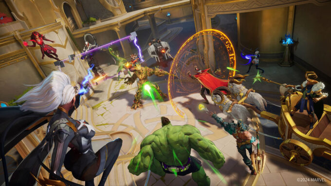 Dois times de 6 contra 6, e poderes para todo lado (Crédito: Divulgação/NetEase Games/Marvel Games/Disney)