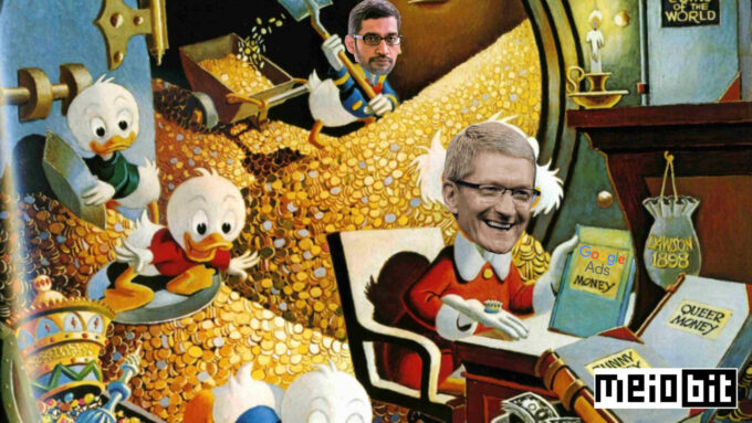 Google paga alguns bilhões por ano para Search ser o buscador padrão em dispositivos da Apple; DoJ classificou acordo como ilegal (Crédito: The Walt Disney Company/Ronaldo Gogoni/Meio Bit)