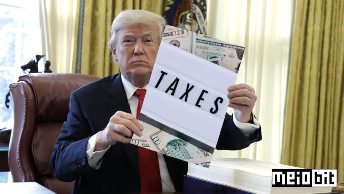Ato não é unanimidade entre legisladores europeus; alguns o veem como covardia e submissão a Donald Trump (Crédito: Evan Vucci/AP/Ronaldo Gogoni/Meio Bit)