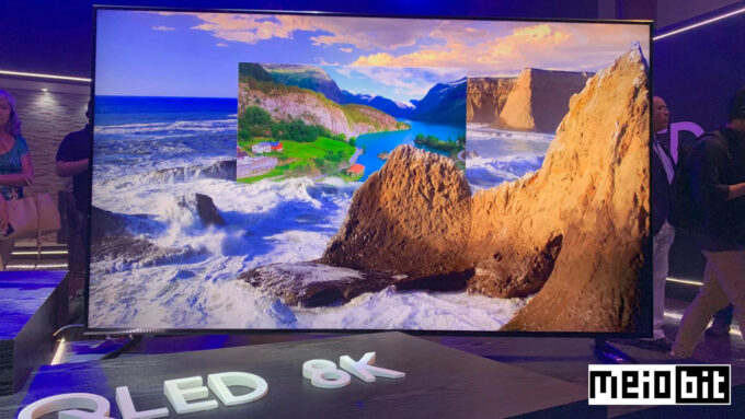 Samsung, LG, e outras fabricantes tentaram forçar 8K como o futuro da TV. Não colou (Crédito: Ronaldo Gogoni/Meio Bit)