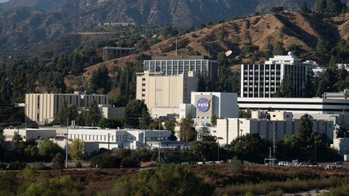 Instalações do Laboratório de Propulsão a Jato da NASA (JPL) na Califórnia, EUA (Crédito: Divulgação/NASA)