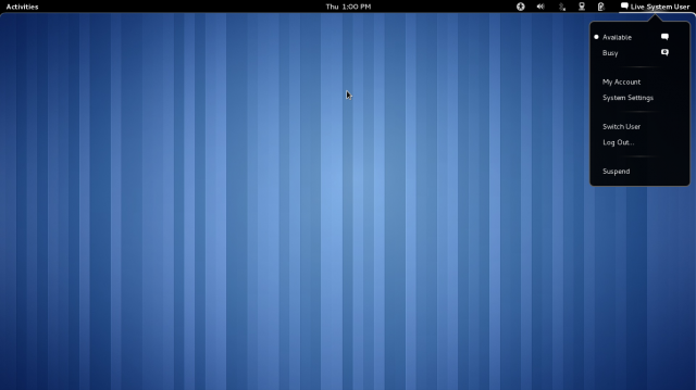Desktop do GNOME 3.