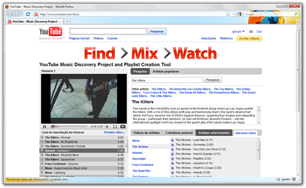 YouTube - Music Discovery Project - Mozilla Firefox