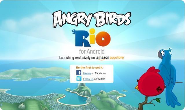 Angry Birds Rio na Amazon App Store.