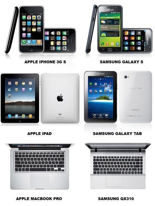 Apple e Samsung.