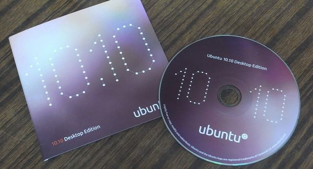 CD de instalação do Ubuntu 10.10.