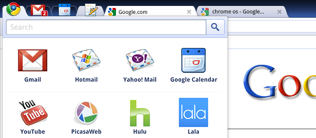 Visual do Chrome OS.