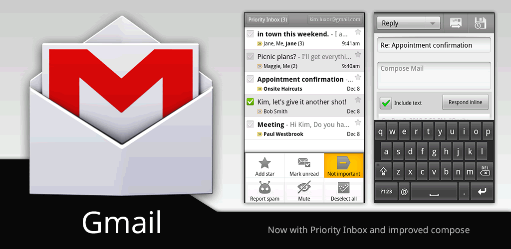 Gmail new message note