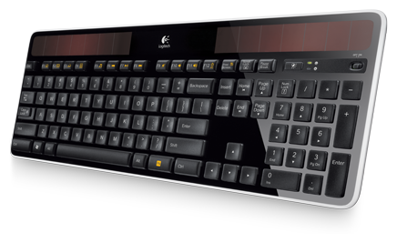 Logitech Wireless Solar Keyboard K750.