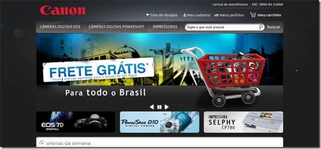 site oficial da canon no brasil