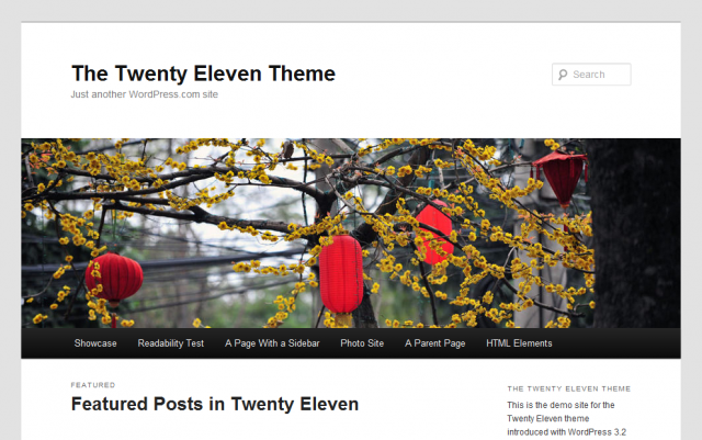 Twenty Eleven, novo tema padrão do WordPress.