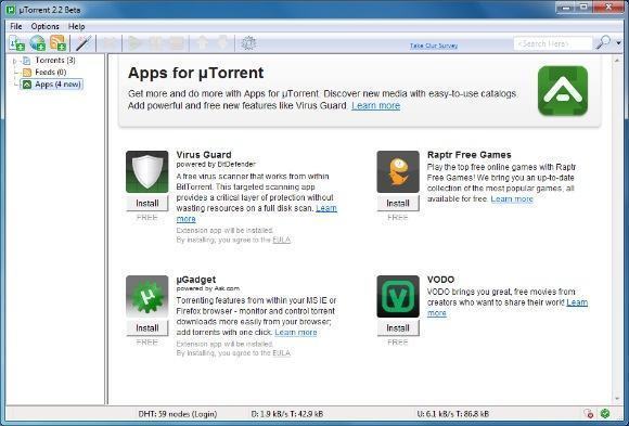 Apps no uTorrent: boa ideia?