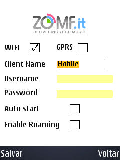Cliente do ZOMF para Symbian.